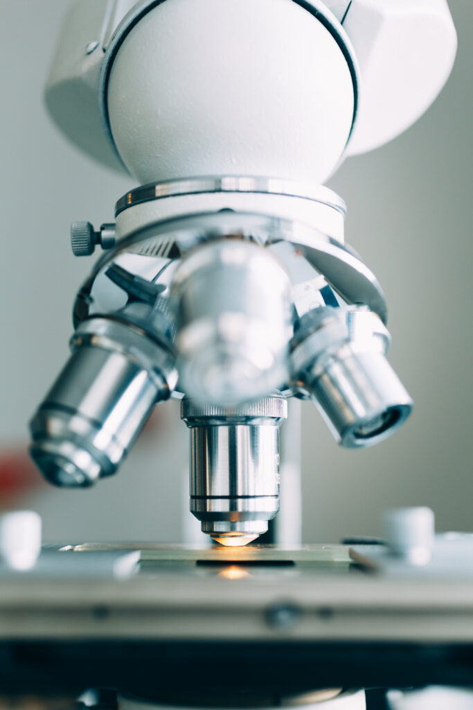 Microscope in Laboratory